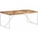vidaXL 323551 Natural/White Dining Table 90x180cm