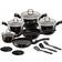 Berlinger Haus Black Silver Set mit Klappe 15 teile