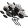 Berlinger Haus Black Silver Set mit Klappe 15 teile