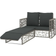 vidaXL 46812 Outdoor Lounge Set, Table incl. 1 Sofas