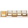 vidaXL 3057637 Loungeset, 1 Bord inkl. 1 Stolar & 4 Soffor