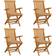 vidaXL 3065620 4-pack Garden Dining Chair