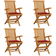 vidaXL 3065620 4-pack Garden Dining Chair