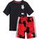 adidas Infant Disney Mickey Mouse Summer Set - Black/White/Vivid Red (GM6939)