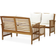 vidaXL 3057976 Loungesæt, 1 borde inkl. 2 stole & 2 sofaer