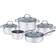 Klausberg - Set di pentole con coperchio 9 Parti