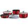 Berlinger Haus Metallic Line Burgundy Set mit Klappe 9 teile