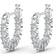 Swarovski Vittore Hoops - Silver/Transparent