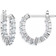 Swarovski Matrix Vittore Hoops - Silver/Transparent