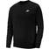 NIKE Club French Terry Crew - Black/White