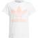 Adidas Kid's Trefoil T-shirt - White/Haze Coral (H35618)