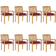 vidaXL 3073288 8-pack Garden Dining Chair