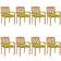 vidaXL 3073288 8-pack Garden Dining Chair