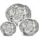 Kosta Boda Snöboll Candle Holder 3.5" 3pcs