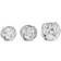 Kosta Boda Snöboll Candle Holder 3.5" 3pcs
