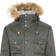 Trespass Quebeckford Padded Parka Jacket - Olive