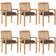 vidaXL 3073268 6-pack Garden Dining Chair