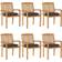 vidaXL 3073268 6-pack Garden Dining Chair