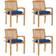 vidaXL 3073258 4-pack Garden Dining Chair