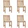 vidaXL 3073100 4-pack Garden Dining Chair