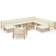 vidaXL 3058225 Lounge-Set, 1 Tisch einschl. 1 Stühle & 8 Sofas
