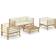 vidaXL 3058207 Loungeset, 1 Bord inkl. 2 Stolar & 2 Soffor
