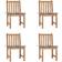 vidaXL 3073100 4-pack Trädgårdsmatstol