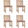 vidaXL 3073100 4-pack Garden Dining Chair