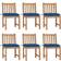 vidaXL 3073131 6-pack Havestol