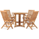 vidaXL 3059980 Set da pranzo per patio, 1 Tavolo incluso 4 Sedie