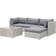 Beliani Sano II Lounge-Set, 1 Tisch einschl. 3 Sofas