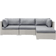 Beliani Sano II Lounge-Set, 1 Tisch einschl. 3 Sofas