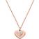 Michael Kors Precious Pavé Heart Necklace - Rose Gold/Transparent