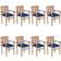 vidaXL 3073456 8-pack Trädgårdsmatstol