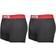 Levi's Solid Basic Boxer Briefs 2-pack - Black/Red