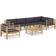 vidaXL 3058248 Loungeset, 1 Bord inkl. 1 Stolar & 5 Soffor