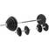 Gorilla Sports Halterset 100 kg Rubber Schroefsluiting 30 mm