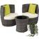 tectake Nizza Ensemble de Salon d'Extérieur, 1 Table incluse 2 Chaises