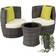 tectake Nizza Outdoor Lounge Set, 1 Table incl. 2 Chairs