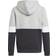 Adidas Boy's Colorblock Hoodie - Black/Medium Grey Heather/White (GS8883)