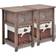 vidaXL - Bedside Table 31x28cm 2pcs