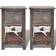 vidaXL - Bedside Table 31x28cm 2pcs