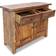 vidaXL Solid Recycled Wood Natural Aparador 75x65cm