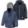 Result Kid's Reversible Storm Stuff Anti Pilling Fleece Waterproof Jacket - Navy/Navy