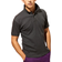 ASQUITH & FOX Super Smooth Knit Polo Shirt - Heather Black