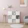 vidaXL Chipboard 802936 High Gloss White Bokhylla 90cm
