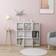 vidaXL Chipboard 802936 High Gloss White Bokhylla 90cm