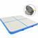 vidaXL Tapis gonflable de gymnastique avec pompe 200x200x15cm PVC Bleu