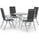 vidaXL 3070657 Juego de comedor de patio, 1 Mesa incl. 4 Sillas