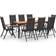 vidaXL 3070630 Ensemble repas de patio, 1 Table incluse 8 Chaises